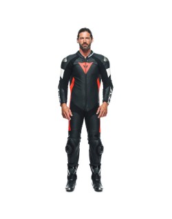 DAINESE - Combinaison 1 pce TOSA noir/rouge