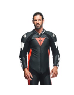 DAINESE - Combinaison 1 pce TOSA noir/rouge