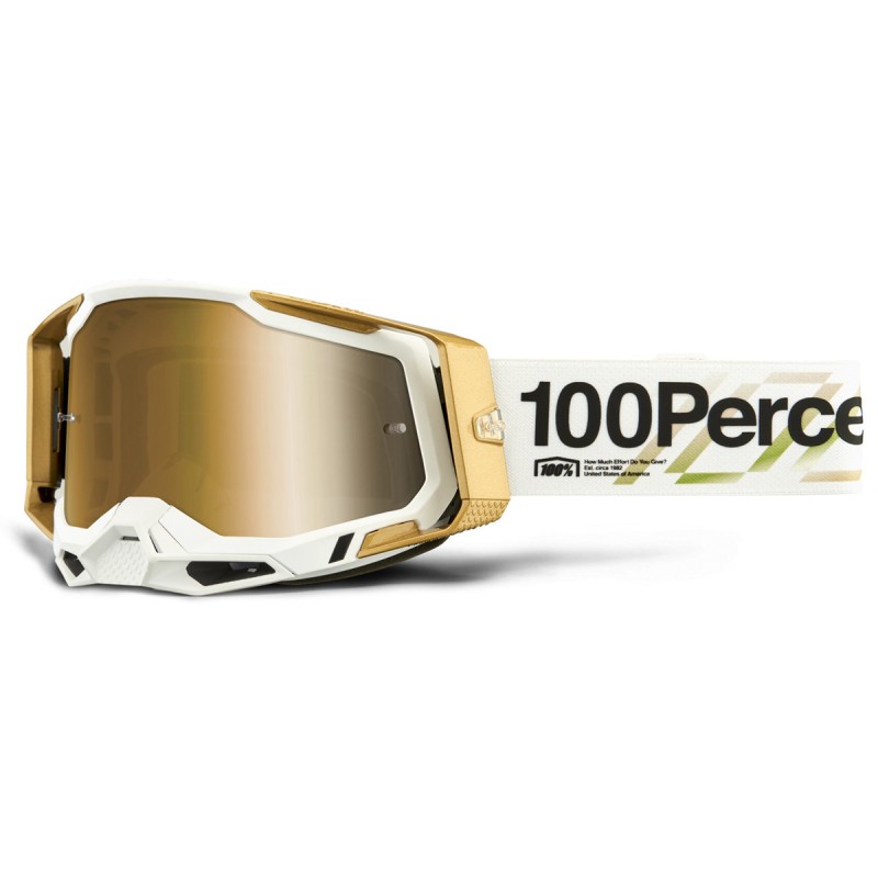 100% - Masque RACECRAFT 2 Succession - Ecran Iridium True Gold