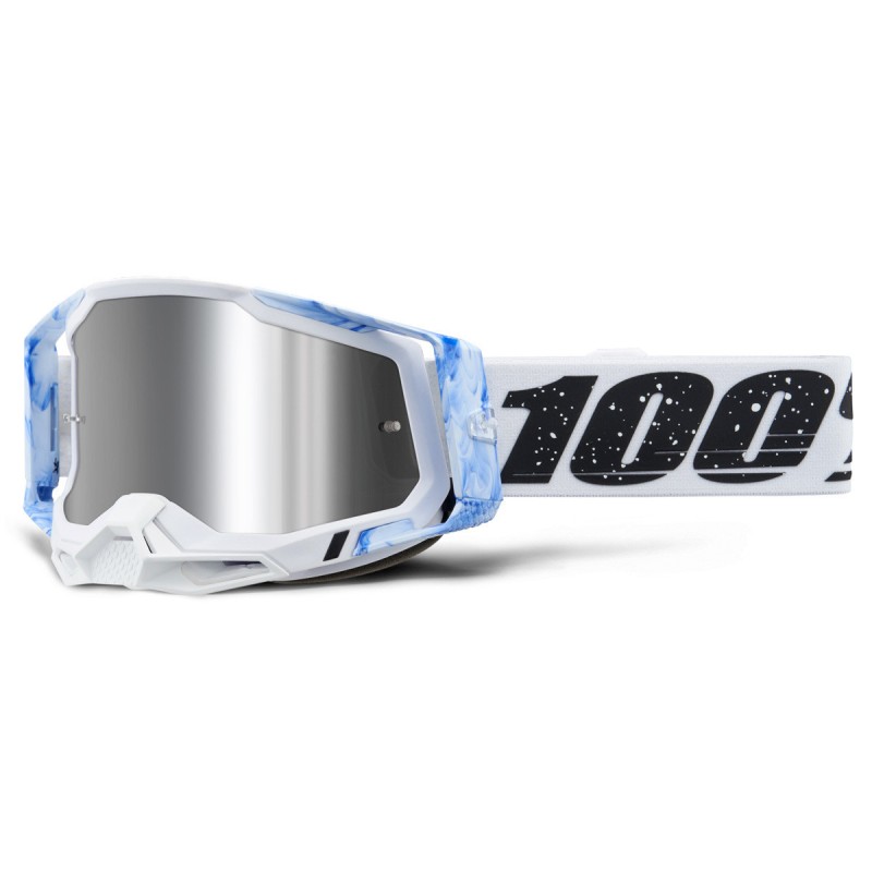 100% - Masque RACECRAFT 2 Mixos - Ecran iridium Silver Flash