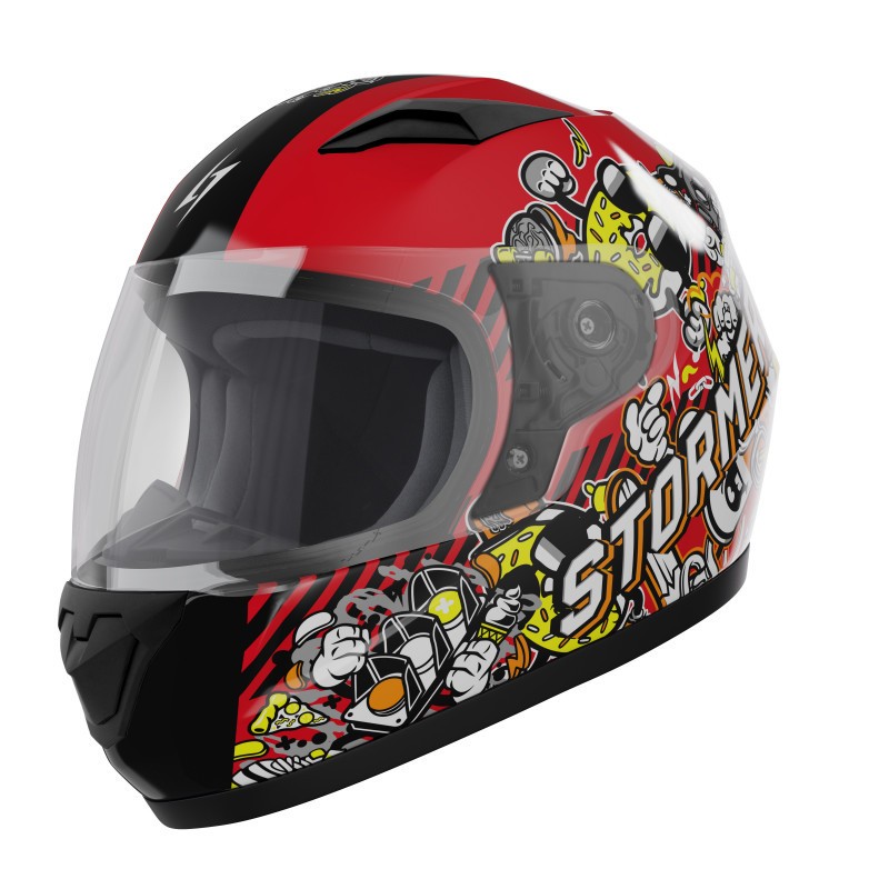 STORMER - Casque enfant RULE KID Red Glossy