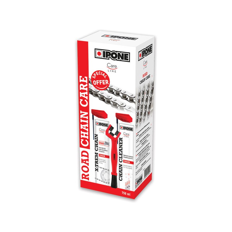 IPONE - Pack d'entretien chaine Route - CHAIN CLEANER