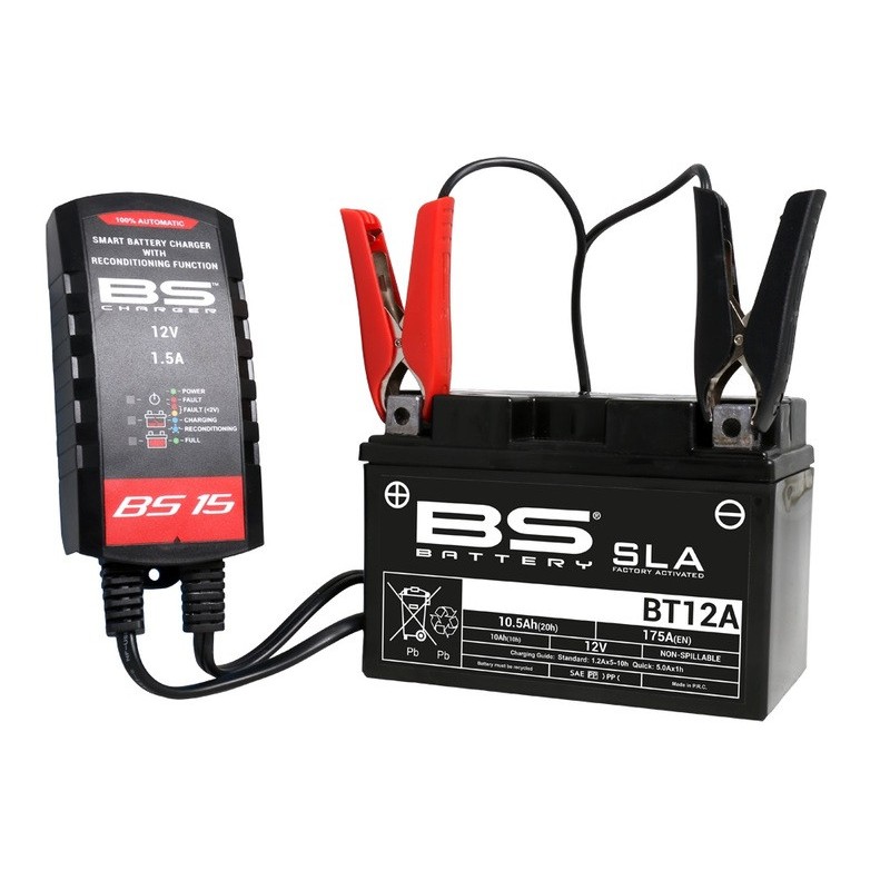 BS BATTERY - Chargeur de batterie intelligent BS15
