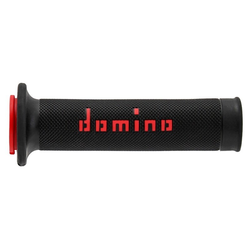 DOMINO - Revêtements de poignée A010 sans gauffrage noir/rouge