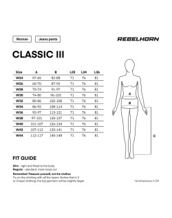REBELHORN - Jean Skinny Classic III Lady - washed grey