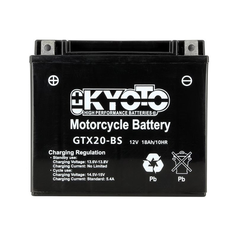 Kyoto - Batterie GTX20-BS AGM - Sans Entretien - Livrée Avec Pack Acide