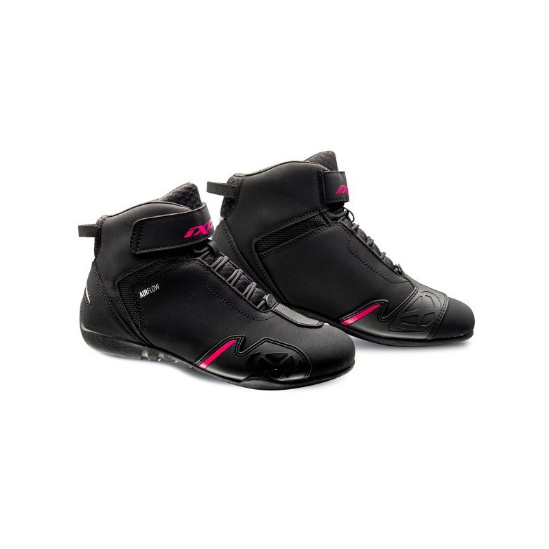 IXON - Chaussure de moto GAMBLER LADY noir/fushia