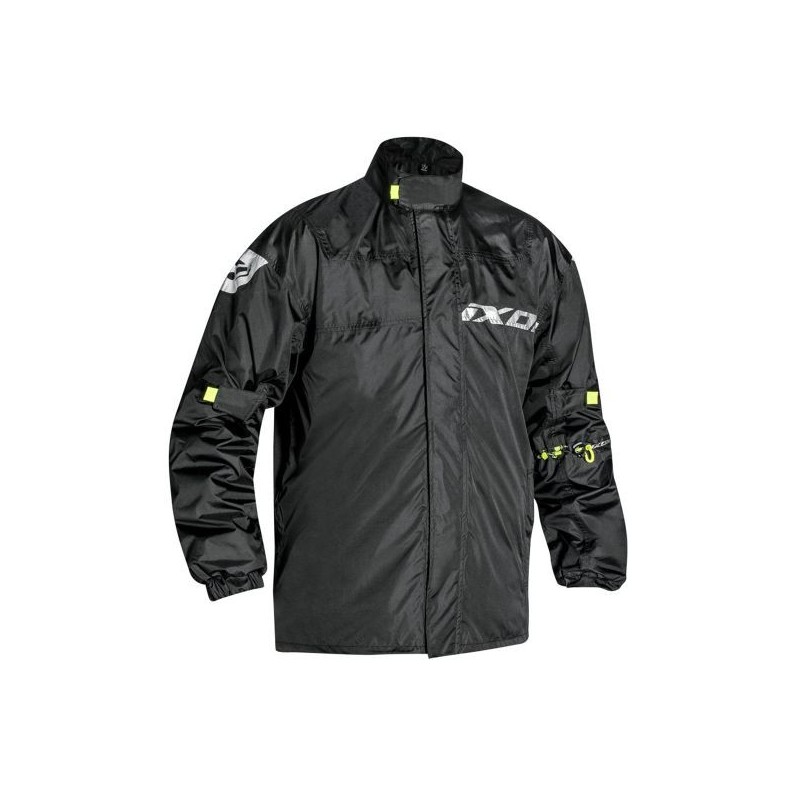 IXON - Veste de pluie MADDEN noir/jaune vif