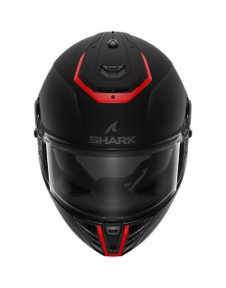 SHARK - Casque SPARTAN RS Blank Mat SP Noir/rouge E2206