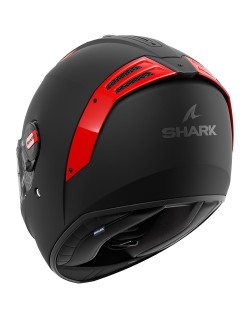 SHARK - Casque SPARTAN RS Blank Mat SP Noir/rouge E2206