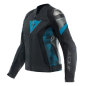 DAINESE - Blouson cuir AVRO 5 Femme noir/bleu/gris