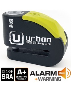 Urban - Antivol SRA - Bloque Disque Noir et jaune ø10 mm - Hi-Tech Alarme