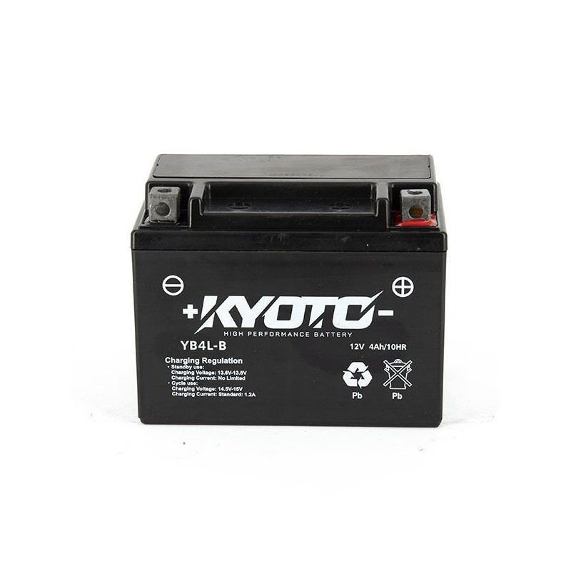 Kyoto - Batterie Gb4l-b SLA AGM - Sans Entretien - Prête à l'Emploi
