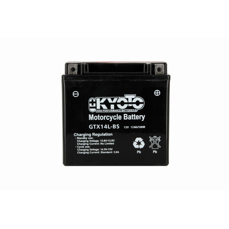 Kyoto - Batterie GTX14L-BS AGM - Sans Entretien - Livrée Avec Pack Acide