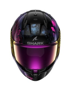 SHARK - Casque D-SKWAL 3  MAYFER KVX noir/violet/rose