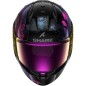 SHARK - Casque D-SKWAL 3  MAYFER KVX noir/violet/rose