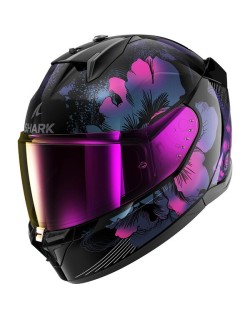 SHARK - Casque D-SKWAL 3  MAYFER KVX noir/violet/rose