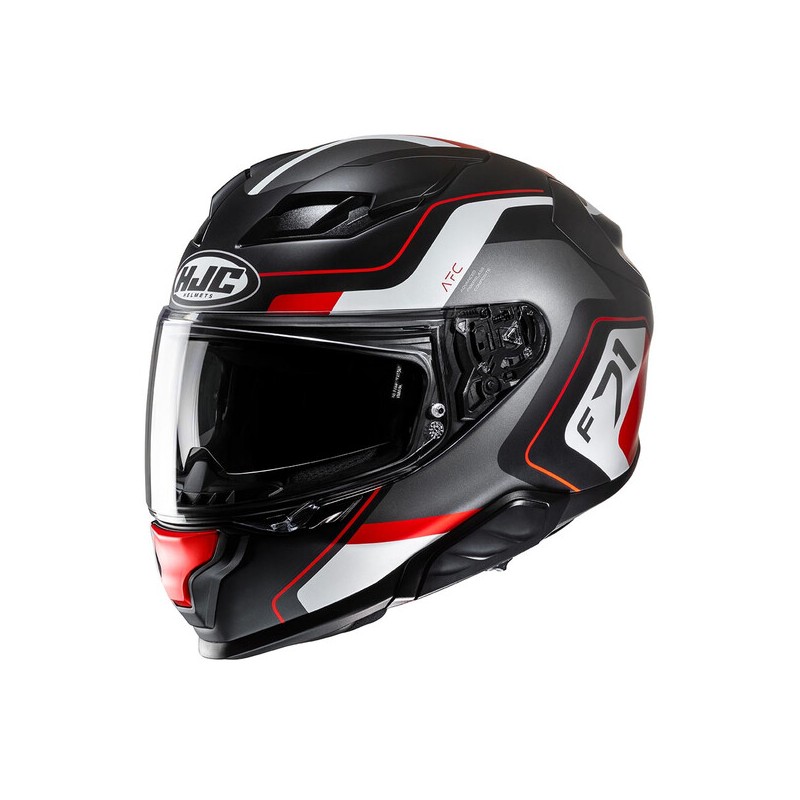 HJC - Casque intégral F71 ARCAN rouge/gris/blanc