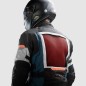 REBELHORN - Veste touring CUBBY 5 bleu/gris/rouge