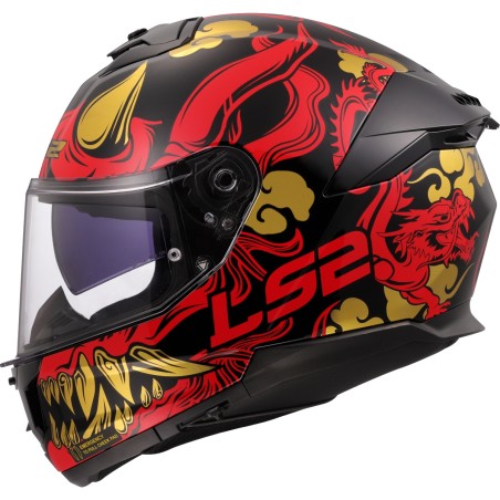 LS2 - Casque intégral FF808 STREAM II DRAKO noir/rouge/or