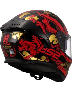 LS2 - Casque intégral FF808 STREAM II DRAKO noir/rouge/or