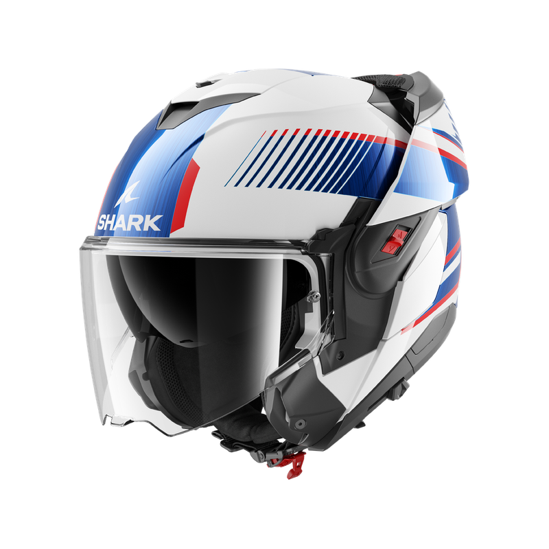 SHARK - Casque modulable OXO SIKTER bleu blanc rouge