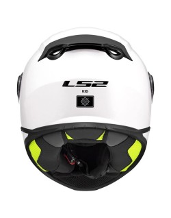 LS2 - Casque enfant FF812 Kid Solid Blanc brillant